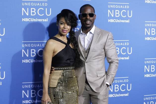 Susan Kelechi Watson arrives on the red carpet at the 2017 NBCUniversal Upfront at Radio City Music Hall on May 15, 2017 in New York City.  NYP20170515166 JOHNxANGELILLO