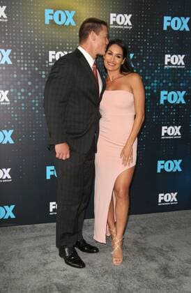 May 15, 2017 - New York, N.Y, USA - JOHN CENA, NIKKI BELLA attends the Fox 2017 Upfront Red Carpet.Wollman Rink, NYC.May 15, 2017.Photos by , Globe Photos Inc. New York USA - ZUMAms4_ 20170515_zaa_ms4_042 Copyright: xSoniaxMoskowitzx