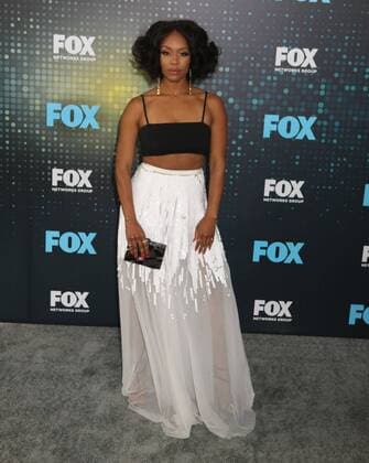 May 15, 2017 - New York, New York, U.S. - Actress MICHELLE MITCHENOR attends the 2017 FOX Upfront held Wollman Rink in Central Park. New York U.S. - ZUMAk03_ 20170515_zaf_k03_123 Copyright: xNancyxKaszermanx