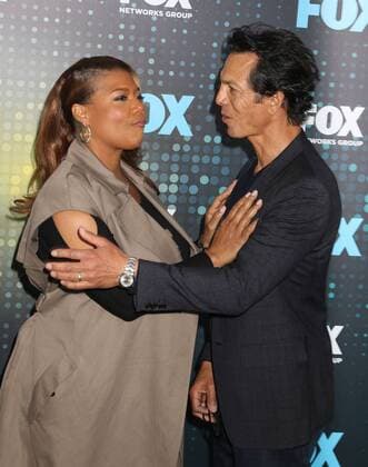 May 15, 2017 - New York, New York, U.S. - Actors QUEEN LATIFAH and BENJAMIN BRATT attend the 2017 FOX Upfront held Wollman Rink in Central Park. New York U.S. - ZUMAk03_ 20170515_zaf_k03_198 Copyright: xNancyxKaszermanx