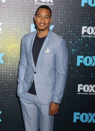 May 15, 2017 - New York, New York, U.S. - Actor TRAI BYERS attends the 2017 FOX Upfront held Wollman Rink in Central Park. New York U.S. - ZUMAk03_ 20170515_zaf_k03_281 Copyright: xNancyxKaszermanx