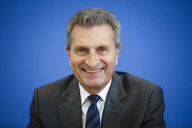 Guenther Oettinger, EU-Kommissar fuer Energie, in der Bundespressekonferenz. Berlin, 26.09.2016. Berlin Deutschland Copyright: xThomasxTrutschelx