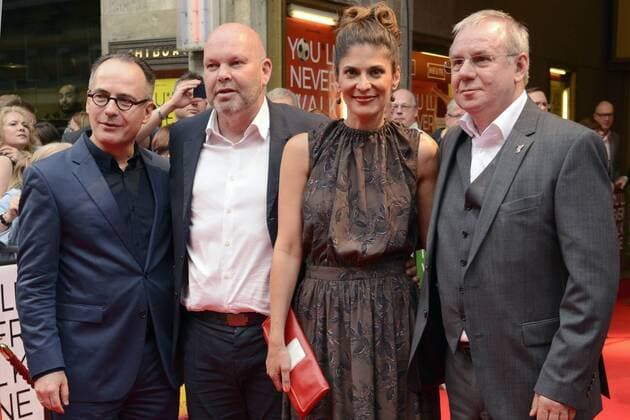 Gast, Andre Schäfer, Katty Salie, Joachchim Krol bei der Premiere des des Dokumentarfilmes You ll Never Walk Alone in der Lichtburg. Essen, 16.05.2017 Foto:xJ.xKrickx xFuturexImage