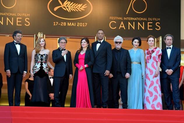 70th Cannes Film Festival - Premiere of Les Fantômes d Ismael Will Smith;Pedro Almodovar;Jessica Chastain Cannes France  517945