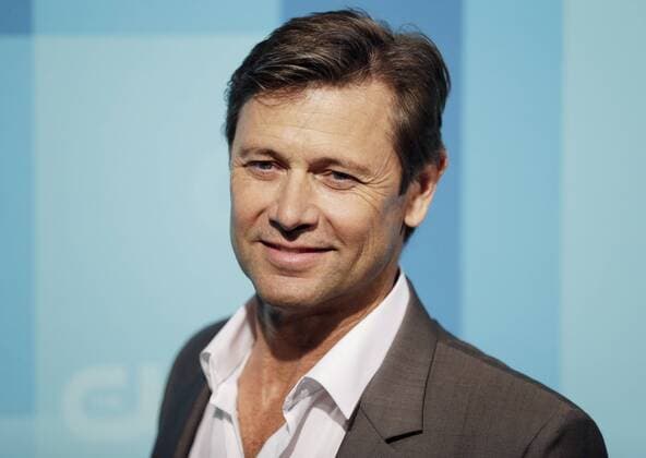 Grant Show arrives on the red carpet at the 2017 CW Upfront at the London Hotel on May 18, 2017 in New York City.  NYP20170518141 JOHNxANGELILLO
