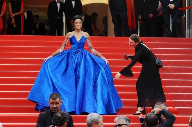 70th Cannes Film Festival 2017, Red Carpet film Loveless (Nelyubov) . Pictured : Winnie Harlow  Copyright: xAlbertoxTerenghi Cannesx xIPAx xCannesx