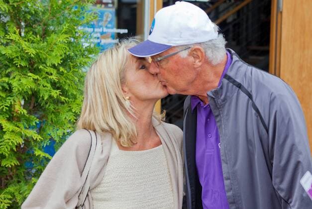 Bilder des Tages Franz Beckenbauer beim Golfturnier Thüringer Charity Open 2017 in Mühlberg Thüringen, Heidi Beckenbauer