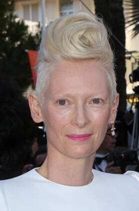 Tilda Swinton arrives on the red carpet before the screening of the film Okja during the 70th annual Cannes International Film Festival in Cannes, France on May 19, 2017.  CAN20170519098 DAVIDxSILPA