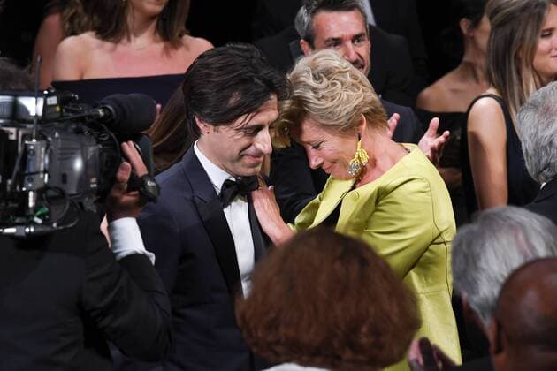 217847 Serge Arnal Starface 2017-05-21 Cannes France Exclusif: 70eme festival International du Film de Cannes. Ambiance fin de projection The Meyerowitz Stories . 70th International Cannes Film Festival. Atmosphere at the end of the screening EXCLUSIVE Thompson, Emma; Baumbach, Noah  Copyright: xSergexArnalx xStarfacex STAR_217847_005