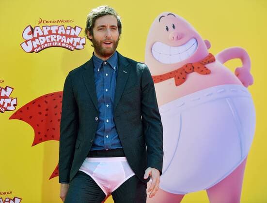 Thomas Middleditch arrives at the premiere of Captain Underpants: The First Epic Movie at the Regency Village Theater in Los Angeles, California on May 21, 2017.  LAP2017052106 CHRISTINExCHEW