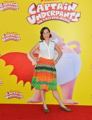Kristen Schaal arrives at the premiere of Captain Underpants: The First Epic Movie at the Regency Village Theater in Los Angeles, California on May 21, 2017.  LAP2017052116 CHRISTINExCHEW