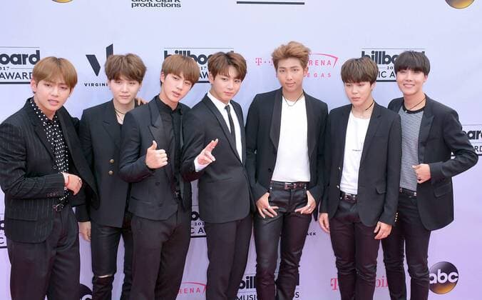 May 21, 2017 - Las Vegas, Nevada, United States of America - South Korean Boy Band BTS attend the 2017 Billboard Music Awards on May 21, 2017 at T-Mobile Arena in Las Vegas, Nevada. Las Vegas United States of America - ZUMAt114 20170521_zap_t114_005 Copyright: xMarcelxThomasx