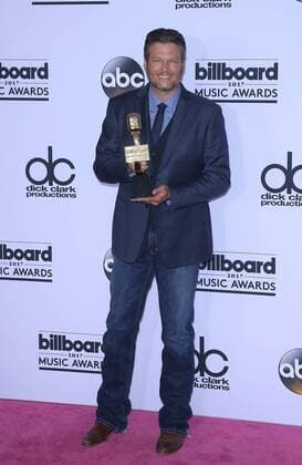 May 21, 2017 - Las Vegas, NV, United States - 21 May 2017 - Las Vegas, Nevada - Blake Shelton. 2017 Billboard Music Awards Press Room at T-Mobile Arena. Photo Credit: MJT AdMedia Las Vegas United States - ZUMAa123 20170521_zaa_a123_456 Copyright: xMjt Admediax