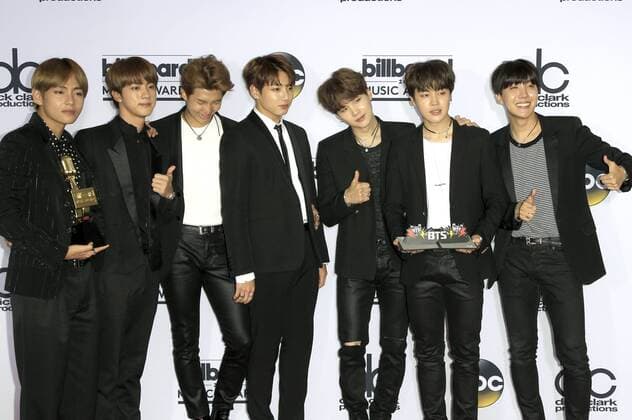 BTS bei der Verleihung der Billboard Music Awards 2017 in der T-Mobile Arena. Las Vegas, 21.05.2017 Foto:xD.xBedrosianx xFuturexImage