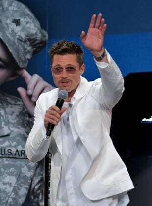 Producer and actor Brad Pitt attends the Japan premiere for the film War Machine in Tokyo, Japan on May 23, 2017.  TKP2017052308 KEIZOxMORI