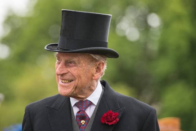 . 23 05 2017. London, United Kingdom. The Duke of Edinburgh at a Garden Party at Buckingham Palace in London, where a minute s silence was observed for the victims of the Manchester terror attack.  xROTAxx xi-Imagesx IIM-15175-0011