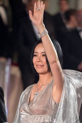 (170524) -- CANNES, May 24, 2017 -- Director Naomi Kawase poses on the red carpet for the screening of the film Radiance in competition at the 70th Cannes Film Festival in Cannes, France, May 23, 2017. ) (jmmn) FRANCE-CANNES-70TH CANNES FILM FESTIVAL-IN COMPETITION-RADIANCE-RED CARPET ChenxYichen 