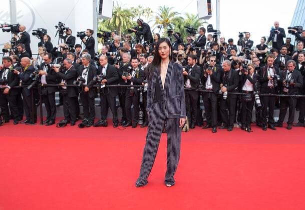 (170524) -- CANNES, May 24, 2017 -- Chinese model Liu Wen attends the 70th Anniversary ceremony of the Cannes Film Festival in Cannes, France, May 23, 2017. ) (jmmn) FRANCE-CANNES-FILM FESTIVAL-70TH ANNIVERSARY-RED CARPET XuxJinquan 