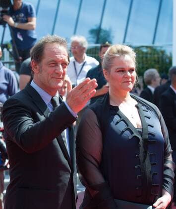 (170524) -- CANNES, May 24, 2017 -- French actor Vincent Lindon (L) and Belgian actress Severine Caneele pose on the red carpet for the screening of the film Rodin during the 70th Cannes Film Festival in Cannes, France, on May 24, 2017. ) FRANCE-CANNES-70TH CANNES FILM FESTIVAL-RODIN XuxJinquan 