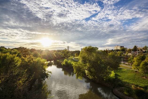 USA, Texas, Houston, Buffalo Bayou  FOF09266