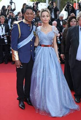 Jermaine Jackson (L) and guest arrive on the red carpet before the screening of the film The Beguiled during the 70th annual Cannes International Film Festival in Cannes, France on May 24, 2017.  CAN20170524088 DAVIDxSILPA