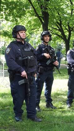May 26, 2017 - New York, New York, U.S. - Heightened Security at Central Park for the Florida Georgia Line and Nelly concert Good Morning America holds weekly summer concerts in New York s Central Park.This is due to the Manchester England Bombing. ON SPEC New York U.S. - ZUMAct2_ 20170526_zaf_ct2_043 Copyright: xBrucexCotlerx