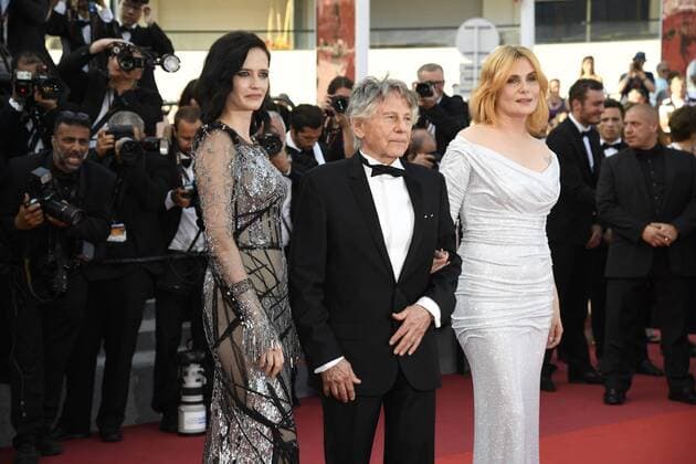 70th Cannes Film Festival - Premiere of D Apres une Histoire Vraie - Based on a True Story Roman Polanski;Emmanuelle Seigner;Eva Green PARIS France  521622