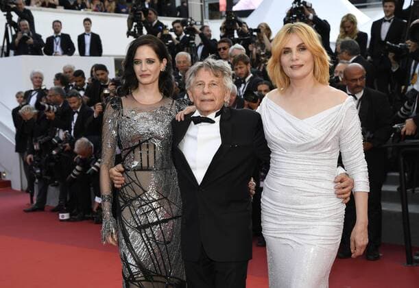 70th Cannes Film Festival - Premiere of D Apres une Histoire Vraie - Based on a True Story Roman Polanski;Emmanuelle Seigner;Eva Green PARIS France  521622