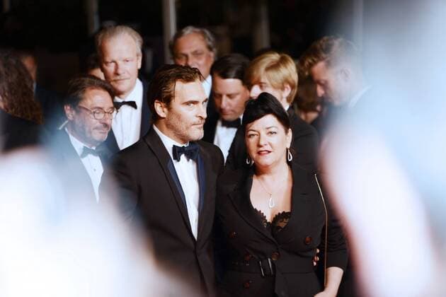 May 27, 2017 - Cannes, France - CANNES, FRANCE - MAY 27: Joaquin Phoenix and Lynne Ramsay attend the You Were Never Really Here screening during the 70th annual Cannes Film Festival at Palais des Festivals on May 27, 2017 in Cannes, France Cannes France - ZUMAi09_ 20170527_zaf_i09_059 Copyright: xFrederickxInjimbertx
