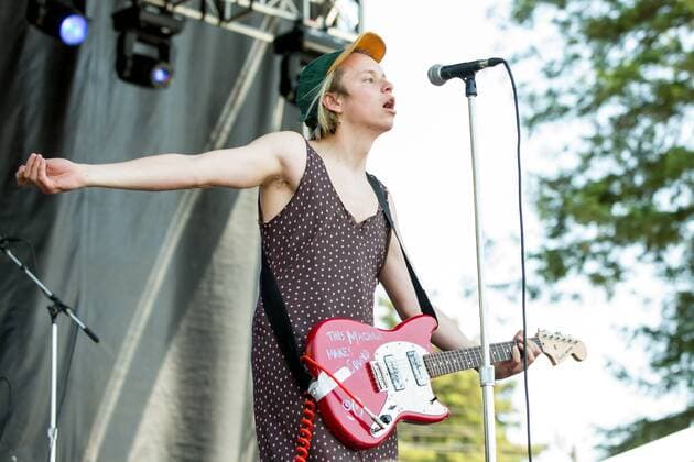 May 28, 2017 - Napa, California, U.S - COLE BECKER of SWMRS during the BottleRock Napa Valley Music Festival in Napa, California Napa U.S. - ZUMAs135 20170528_zap_s135_052 Copyright: xDanielxDeSloverx