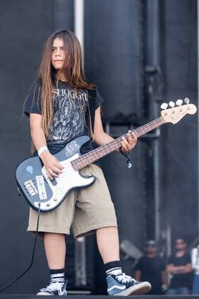 May 28, 2017 - Napa, California, U.S - Bassist TYE TRUJILLO of The Helmets during the BottleRock Napa Valley Music Festival in Napa, California Napa U.S. - ZUMAs135 20170528_zap_s135_057 Copyright: xDanielxDeSloverx