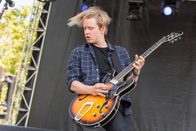May 28, 2017 - Napa, California, U.S - MAX BECKER of SWMRS during the BottleRock Napa Valley Music Festival in Napa, California Napa U.S. - ZUMAs135 20170528_zap_s135_068 Copyright: xDanielxDeSloverx