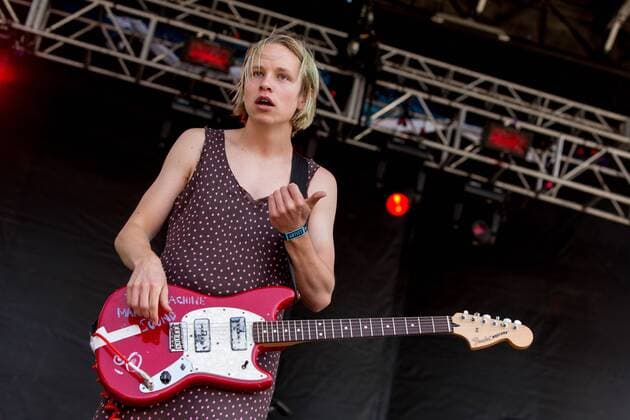 May 28, 2017 - Napa, California, U.S - COLE BECKER of SWMRS during the BottleRock Napa Valley Music Festival in Napa, California Napa U.S. - ZUMAs135 20170528_zap_s135_078 Copyright: xDanielxDeSloverx