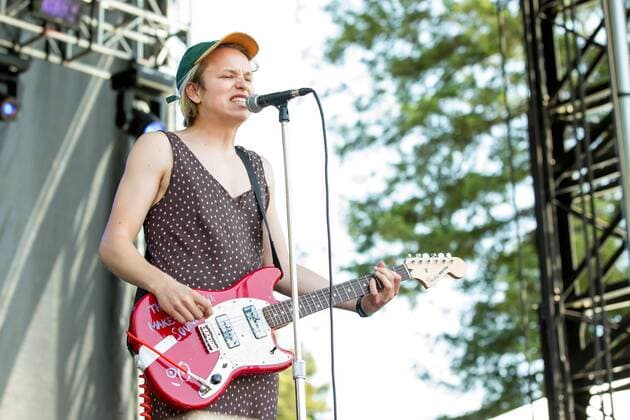 May 28, 2017 - Napa, California, U.S - COLE BECKER of SWMRS during the BottleRock Napa Valley Music Festival in Napa, California Napa U.S. - ZUMAs135 20170528_zap_s135_079 Copyright: xDanielxDeSloverx