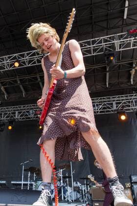 May 28, 2017 - Napa, California, U.S - COLE BECKER of SWMRS during the BottleRock Napa Valley Music Festival in Napa, California Napa U.S. - ZUMAs135 20170528_zap_s135_083 Copyright: xDanielxDeSloverx