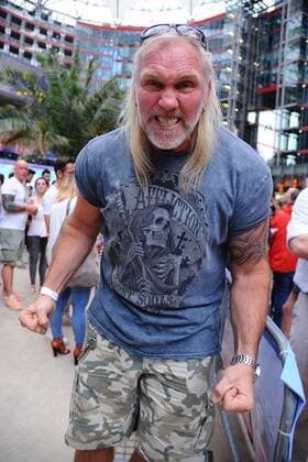 Ulf Herman, Herman The German, Kult-Wrestler Legende Ankunft zur Europapremiere des neuen Baywatchfilmes im Sony Center Cinestar in Berlin, am 30.05.2017