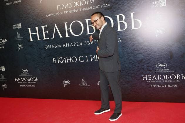 MOSCOW, RUSSIA - MAY 31, 2017: Director Andrey Zvyagintsev at the premiere of his latest film Nelyubov Loveless . Zvyagintsev has won the Jury Prize for the film at the 70th Cannes Film Festival. Alexander Shcherbak TASS  TS050F9E