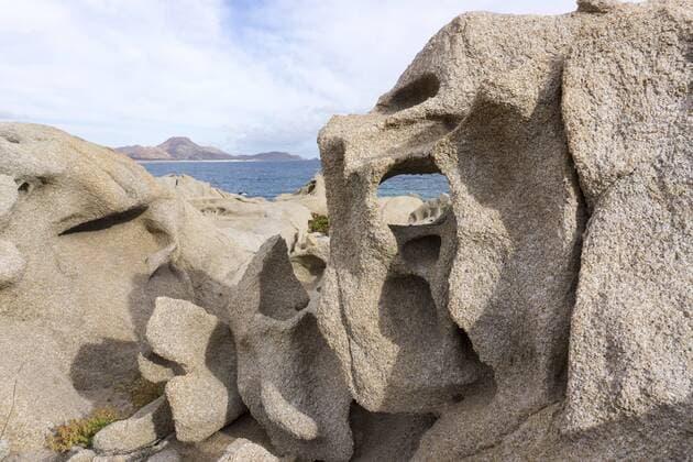 Las Serenitas, wind and wave erosion sculptures, Cabo Pulmo, UNESCO World Heritage Site, Baja California, Mexico, North America Copyright: PeterxGroenendijk 483-2061