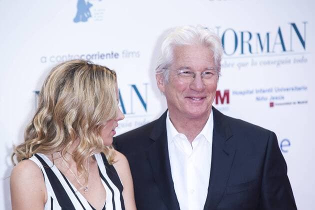 Richard Gere and Alejandra Silva attends the premiere of the film Norman at Callao cinema in Madrid, May 31, 2017. Spain..  (20170531088)
