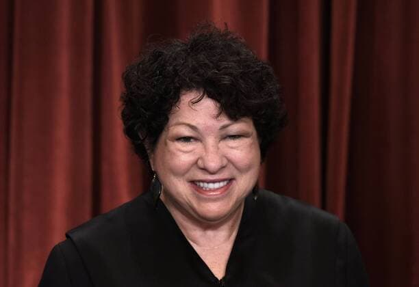 Associate Justice Sonia Sotomayor is shown as members of the U.S. Supreme Court pose for a group photograph at the Supreme Court building in Washington, DC on June 1 2017.  WAX20170601121 OlivierxDouliery