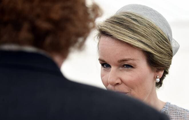 Queen Mathilde of Belgium pictured during the award ceremony for the laureates of the Queen Elisabeth Cello Competition 2017 at the Queen Elisabeth Music Chapel (Chapelle Musicale Reine Elisabeth - Muziekkapel Koningin Elisabeth), in Waterloo, Tuesday 06 June 2017.  ERICxLALMAND 05109102