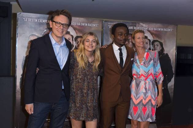 Gabriel Le Bomin - Louane Emera - Marc Zinga - Alexandra Lamy CELEBRITES : Avant premiere du film Nos Patriotes - Paris - 06 06 2017 StephenCaillet Panoramic 