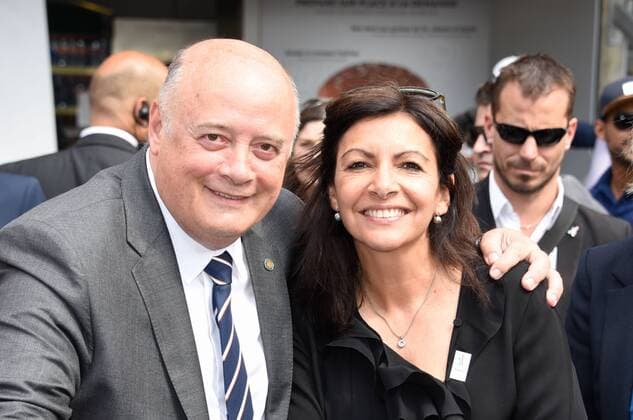 Anne Hidalgo ( Maire de Paris ) - Bernard Giudicelli ( president FFT ) NEWS : Roland Garros 2017 - Internationaux de France - 07 06 2017 FedericoPestellini Panoramic 