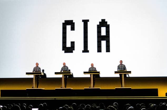 June 7, 2017 - Brighton, United Kingdom - (L-R) Ralf Huetter, Henning Schmitz, Fritz Hilpert and Falk Grieffenhagen of Kraftwerk live in concert at Brighton Centre, Brighton, England on 7th June 2017 Brighton United Kingdom  - ZUMAr152 20170607_zaa_r152_014 Copyright: xMikexTudorx xRmvx