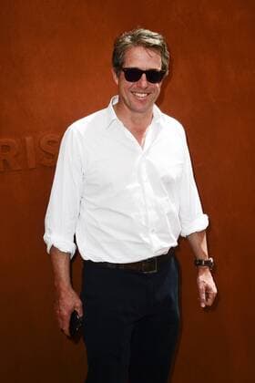 Hugh Grant CELEBRITES : Roland Garros 2017 - Internationaux de France - 08 06 2017 JBAutissier Panoramic 
