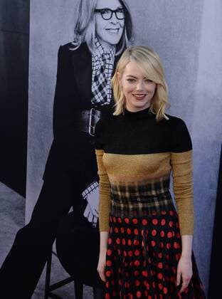 Actress Emma Stone arrives for American Film Institute s 45th annual Life Achievement Award tribute gala honoring actress Diane Keaton at the Dolby Theatre in the Hollywood section of Los Angeles on June 8, 2017.  LAP2017060814 JIMxRUYMEN