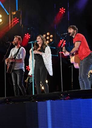 June 10, 2017 - Nashville, Tennessee, United States - 10 June 2017 - Nashville, Tennessee - Charles Kelley, Hillary Scott, Dave Haywood, Lady Antebellum. 2017 CMA Music Festival Nightly Concert held at Nissan Stadium. Photo Credit: Laura Farr AdMedia Nashville United States - ZUMAa123 20170610_zaa_a123_515 Copyright: xLauraxFarr Admediax