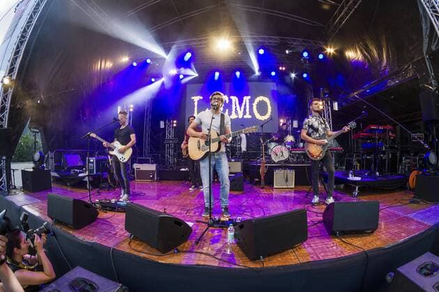 AUT, 2017-06-09; Kufstein unlimited_2017_Westoesterreichs groesstes Rock und Pop Festival-Tag 2 unter anderem mit der Band Flowrag, Lemo und der Songkontestgewinnerin LENA Meyer Landrut ; im Bild LEMO und band,