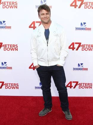 47 Meters Down Premiere held at The Regency Village Theatre in Westwood Luke Hemsworth France  525286