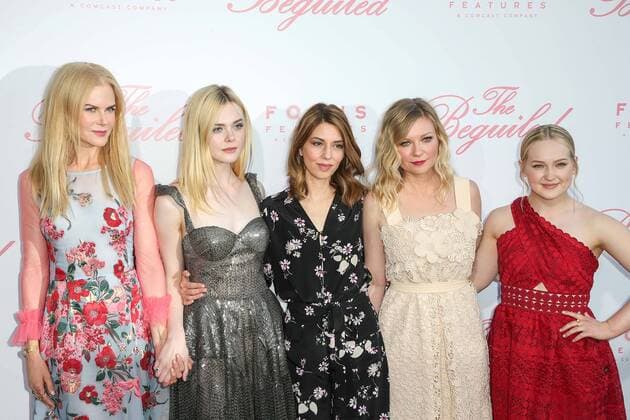 Nicole Kidman, Elle Fanning, Regisseurin Sofia Coppola, Kirsten Dunst und Emma Howard bei der The Beguiled Film Premiere am 12.06.2017 in Los Angeles The Beguiled Los Angeles Premiere in Los Angeles, 2017 